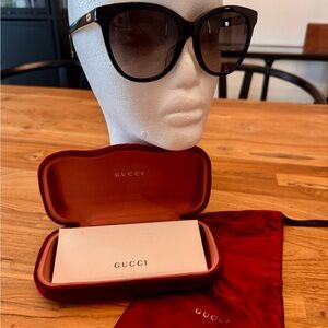 Gucci Black Cat Eye Sunglasses